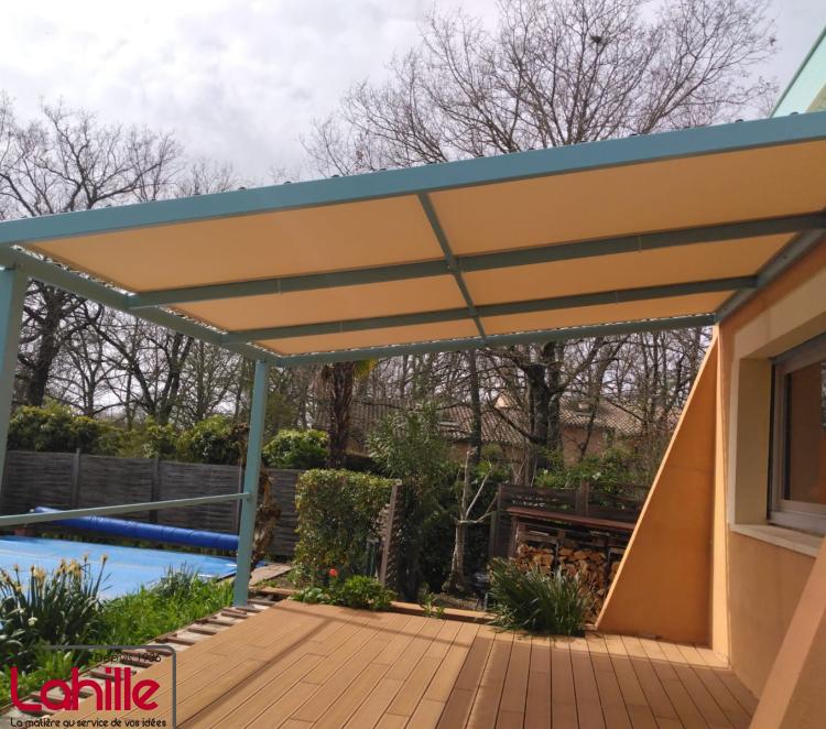 Couverture de pergola sur mesure Cazaudarré Soltis 92